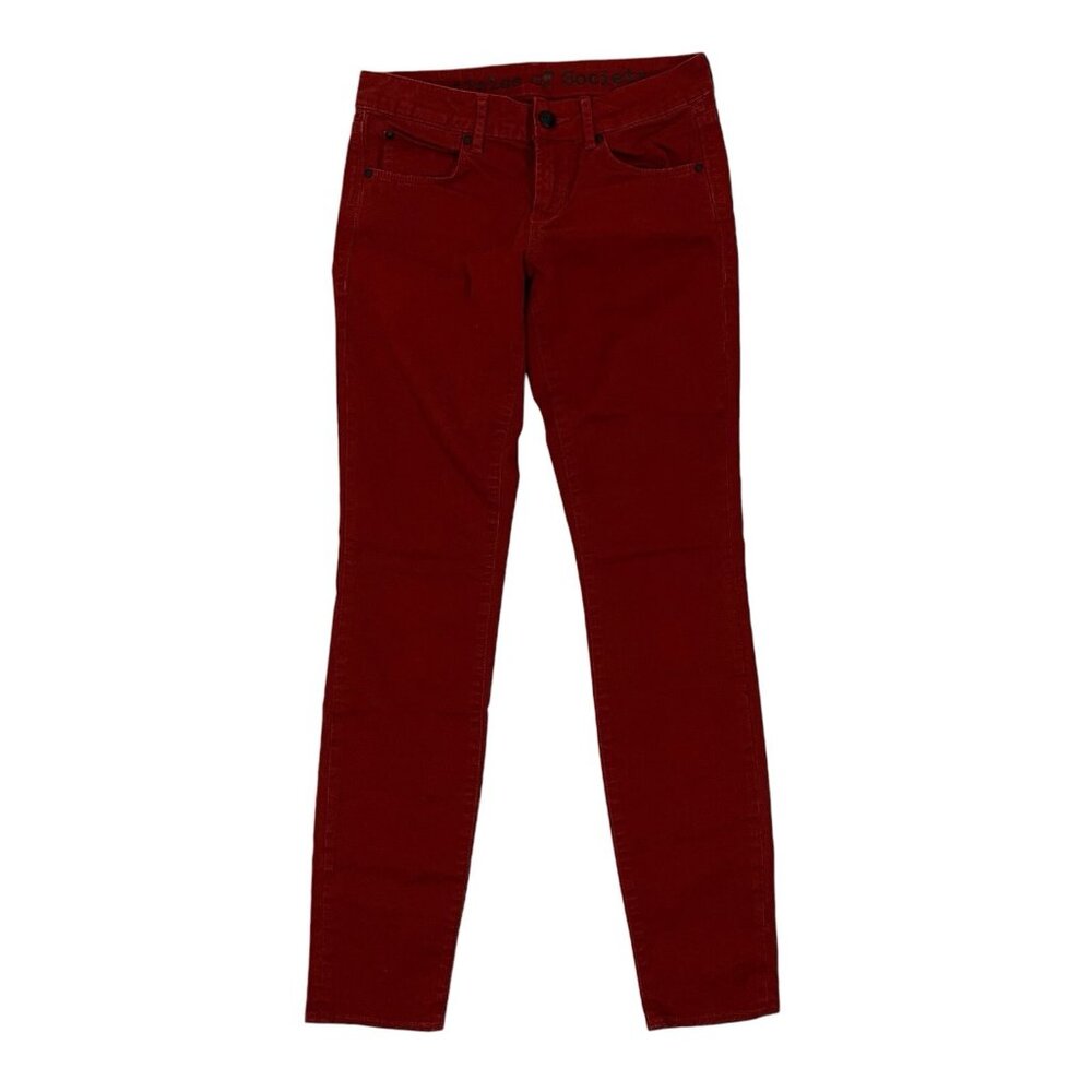 Articles Of Society Jeans 25 Red Skinny Stretch‎ Slim Fit Modern